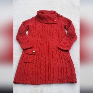 Maggie & Zoe Vibrant Christmas Red Knitwear Dress  Size 5T